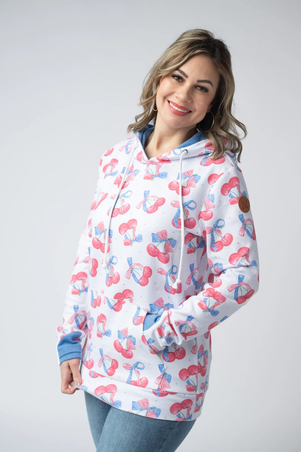 The Hailey Hoodie - Cherry