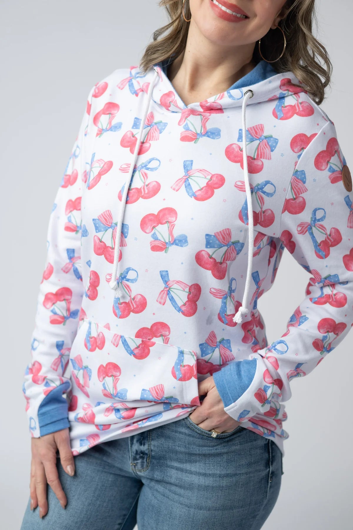 The Hailey Hoodie - Cherry
