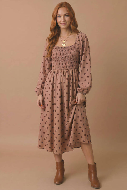 The Sadie Polka Dot Dress: Sienna