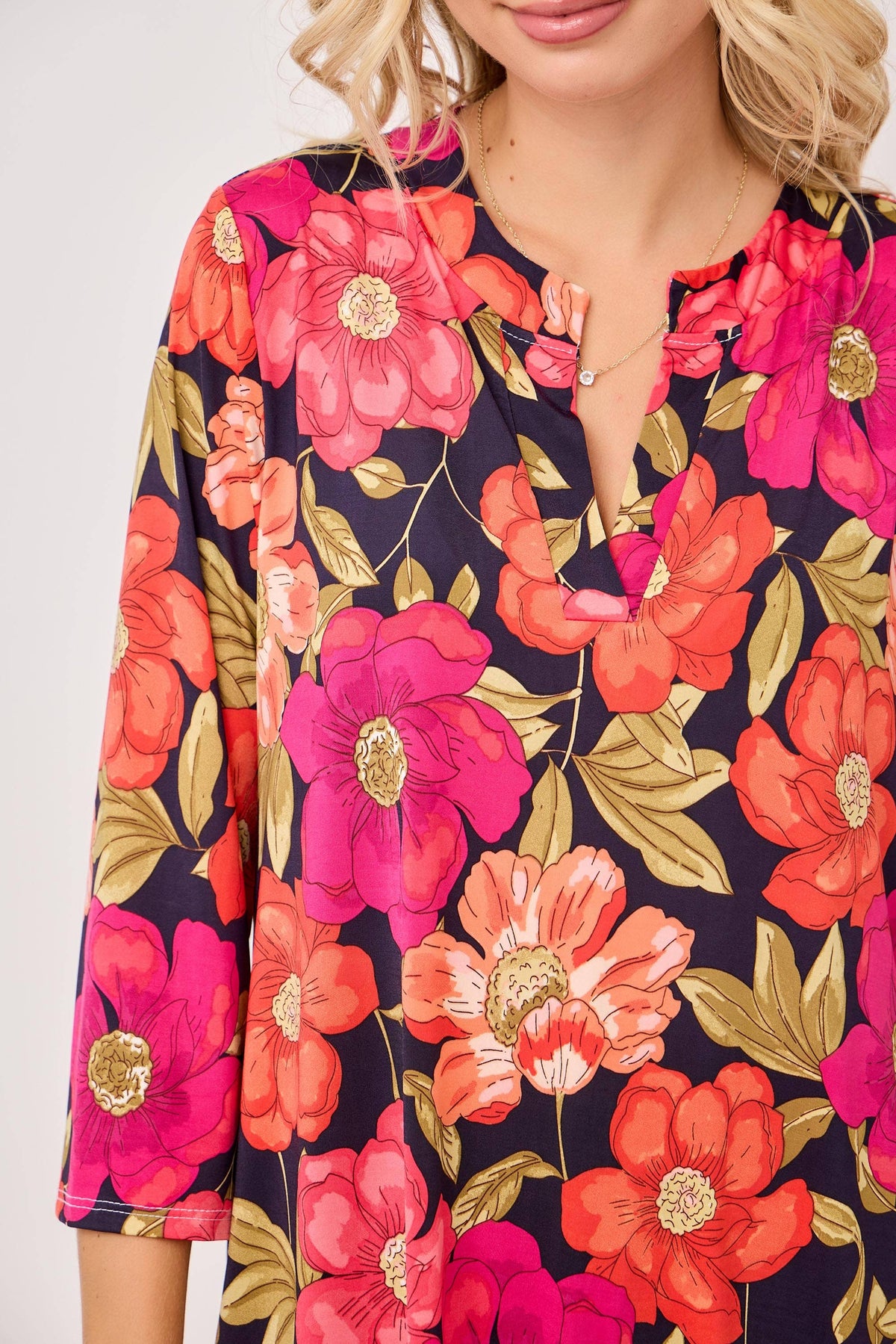 The Jane Top: Navy Floral
