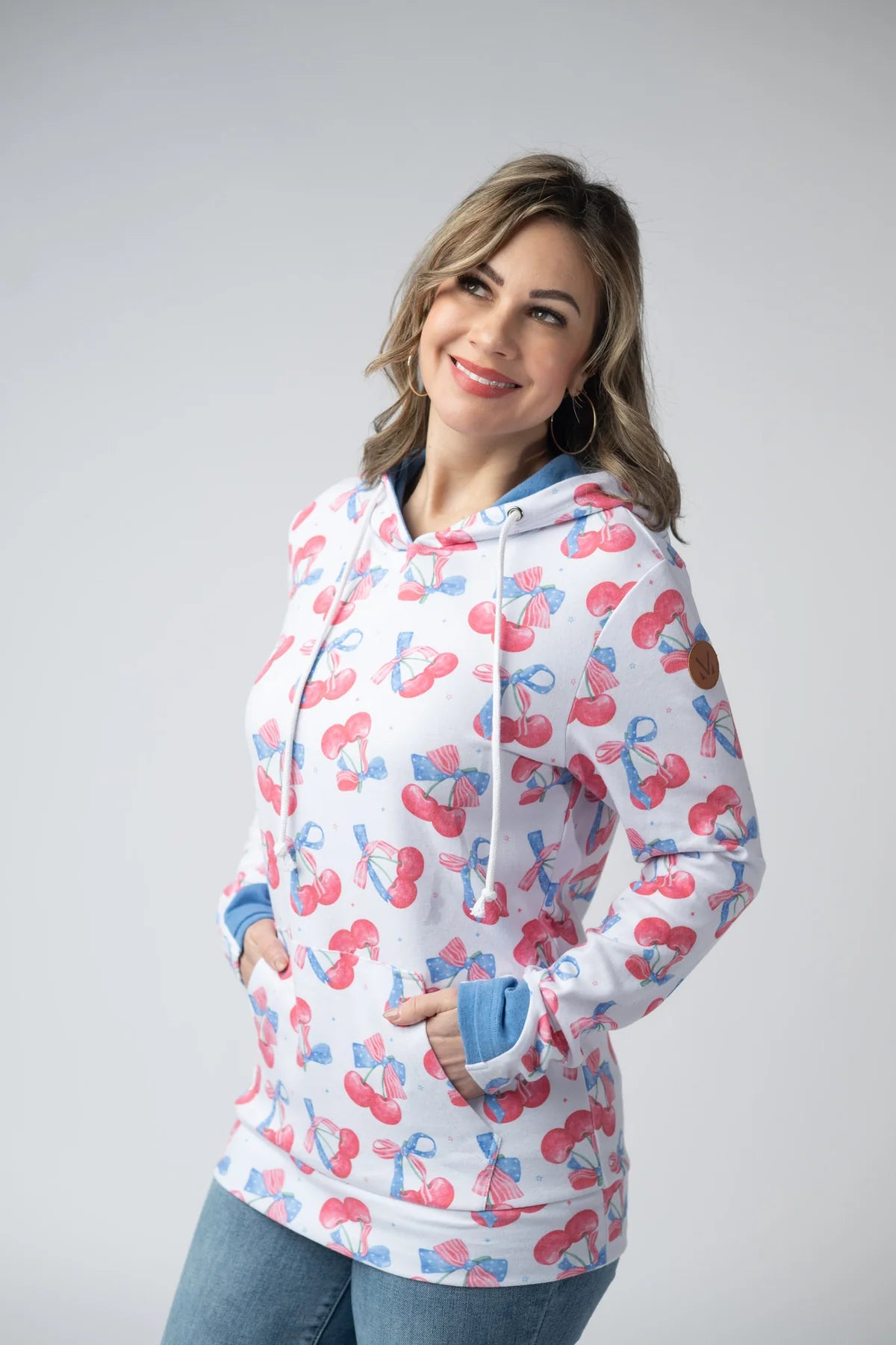 The Hailey Hoodie - Cherry