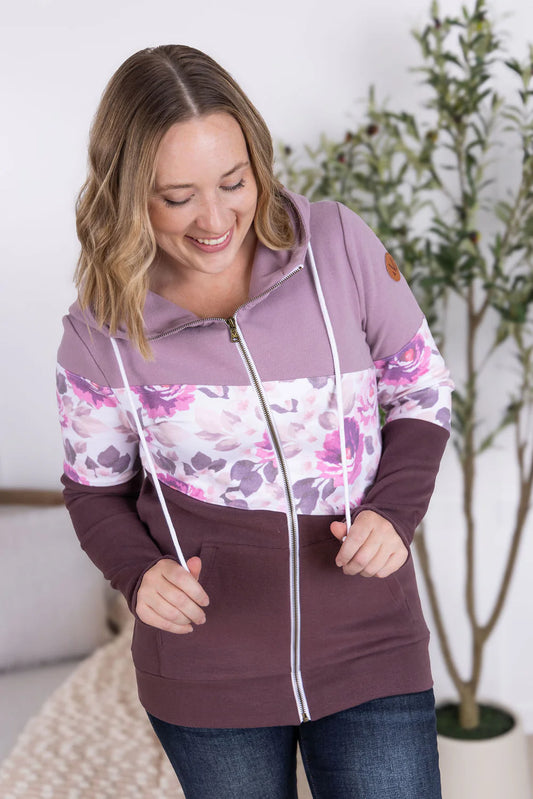The June Fullzip Hoodie - Floral