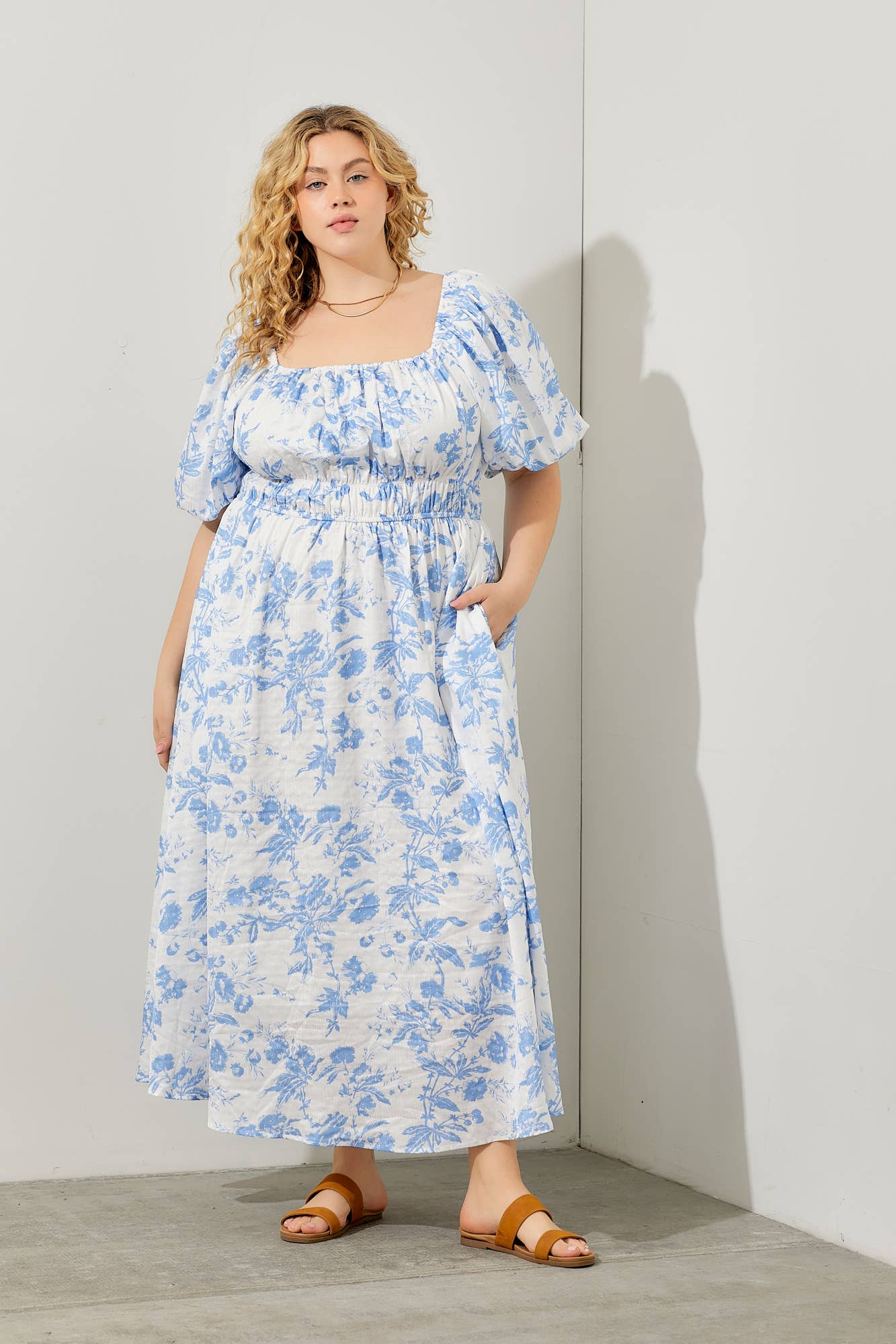 The Sophia Dress- Blue