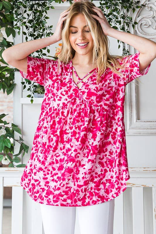 The Alyssa Top-Hot Pink