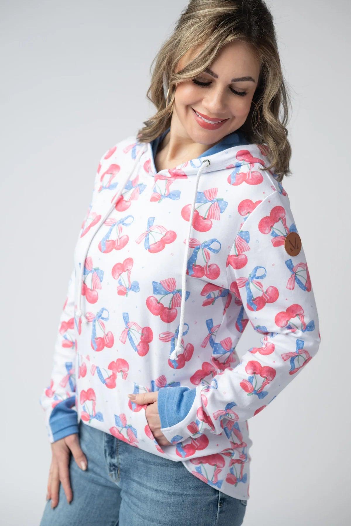 The Hailey Hoodie - Cherry
