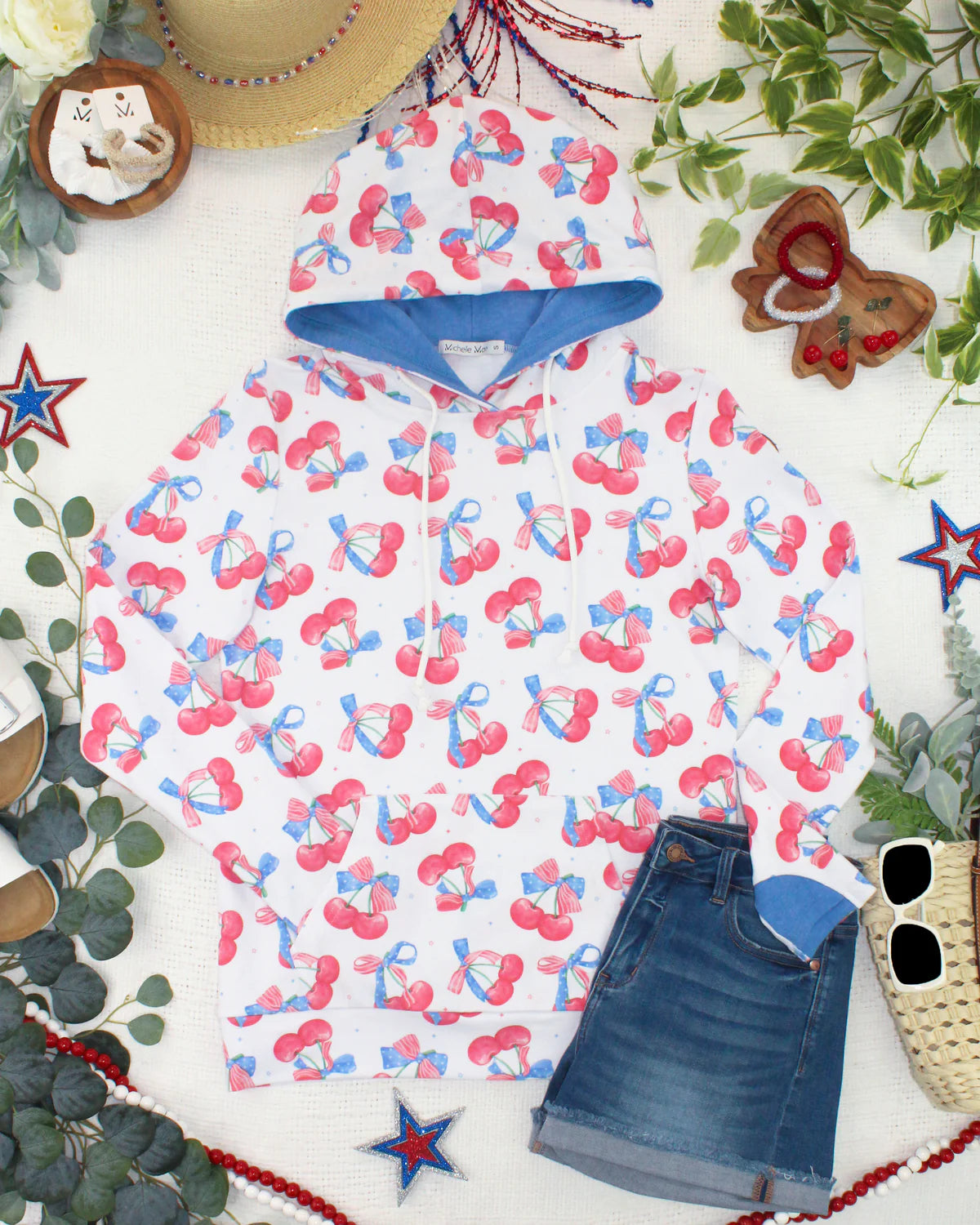 The Hailey Hoodie - Cherry