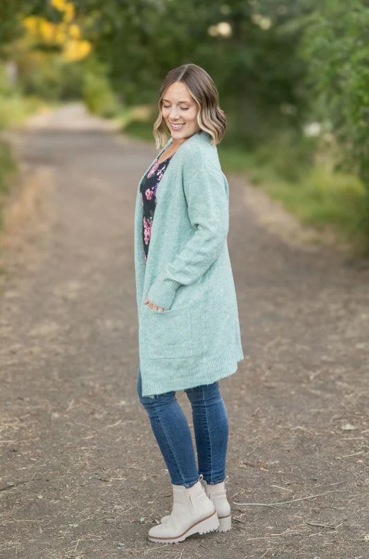 The Madison Cardigan-blue