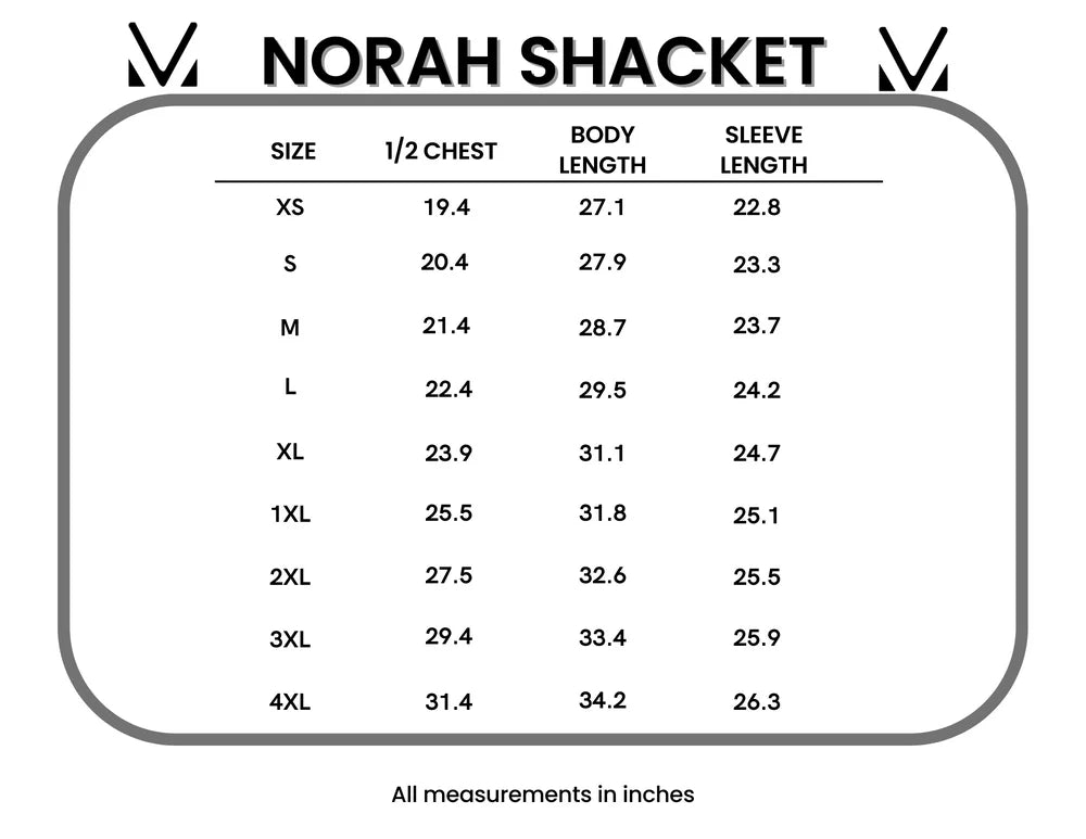 The Norah Shacket- Rust