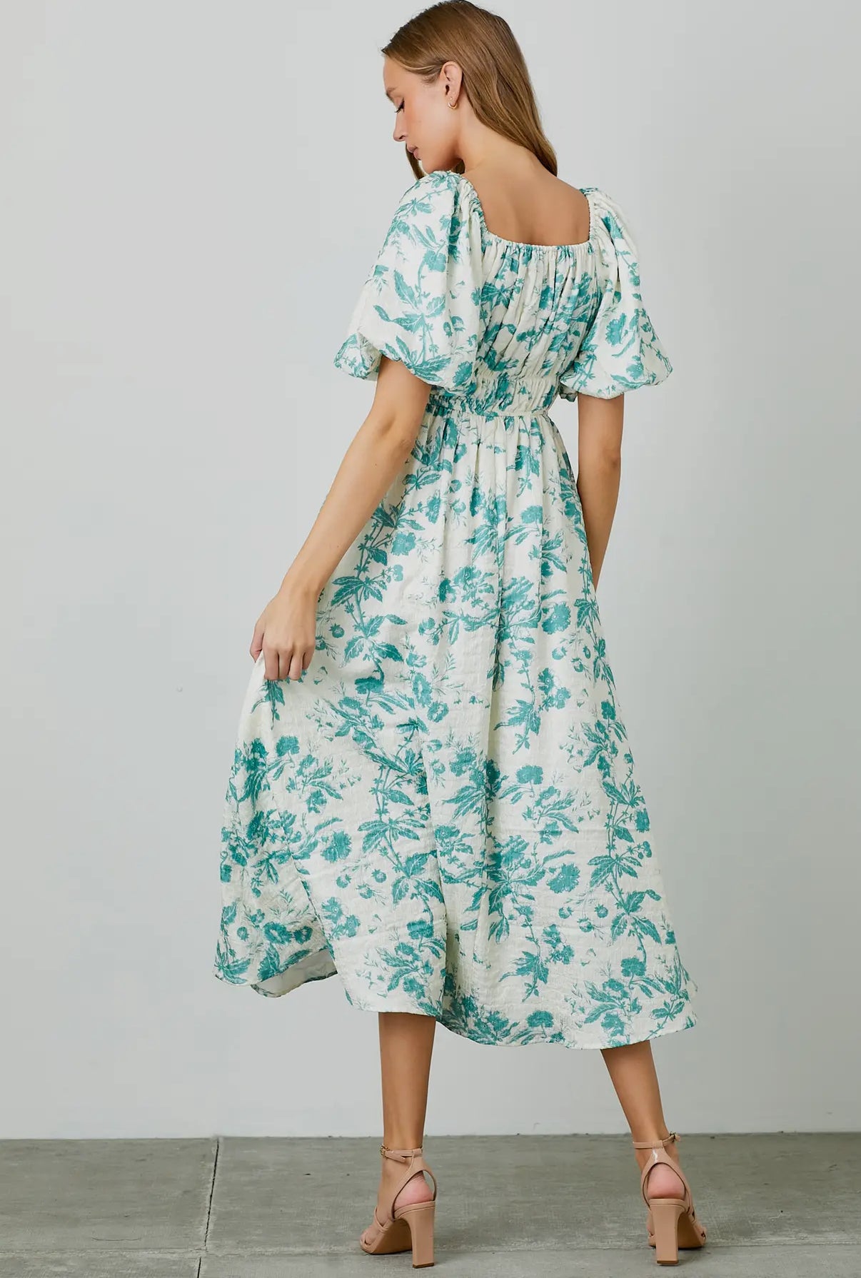 The Sophia Dress- Teal