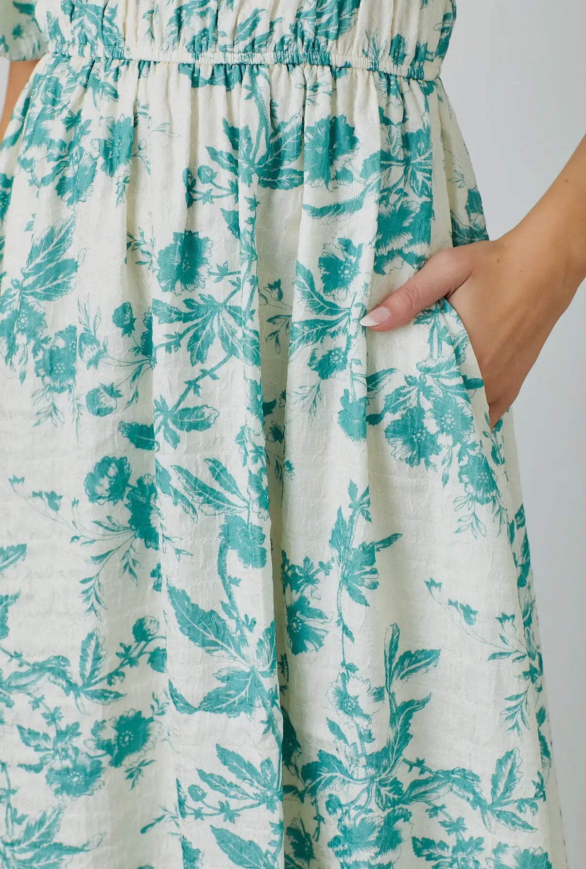 The Sophia Dress- Teal