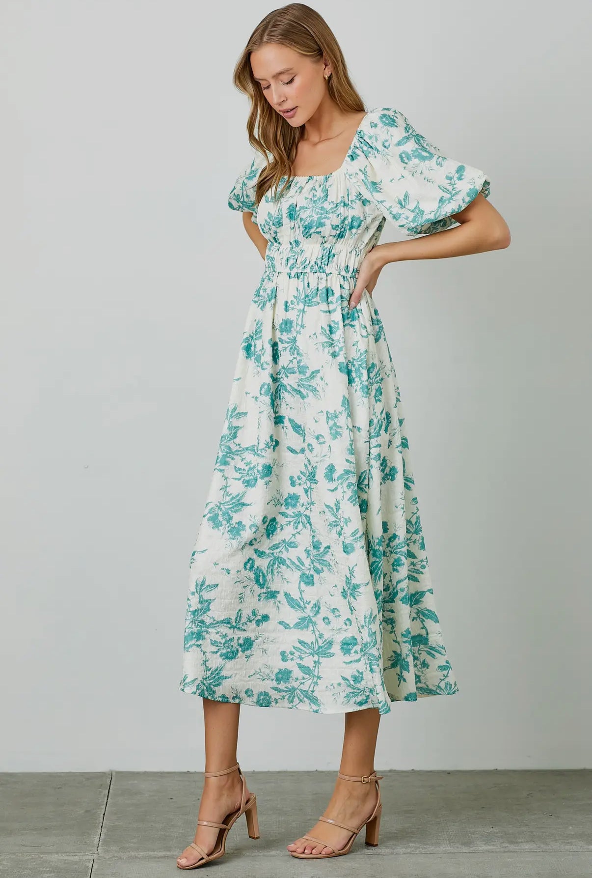 The Sophia Dress- Teal