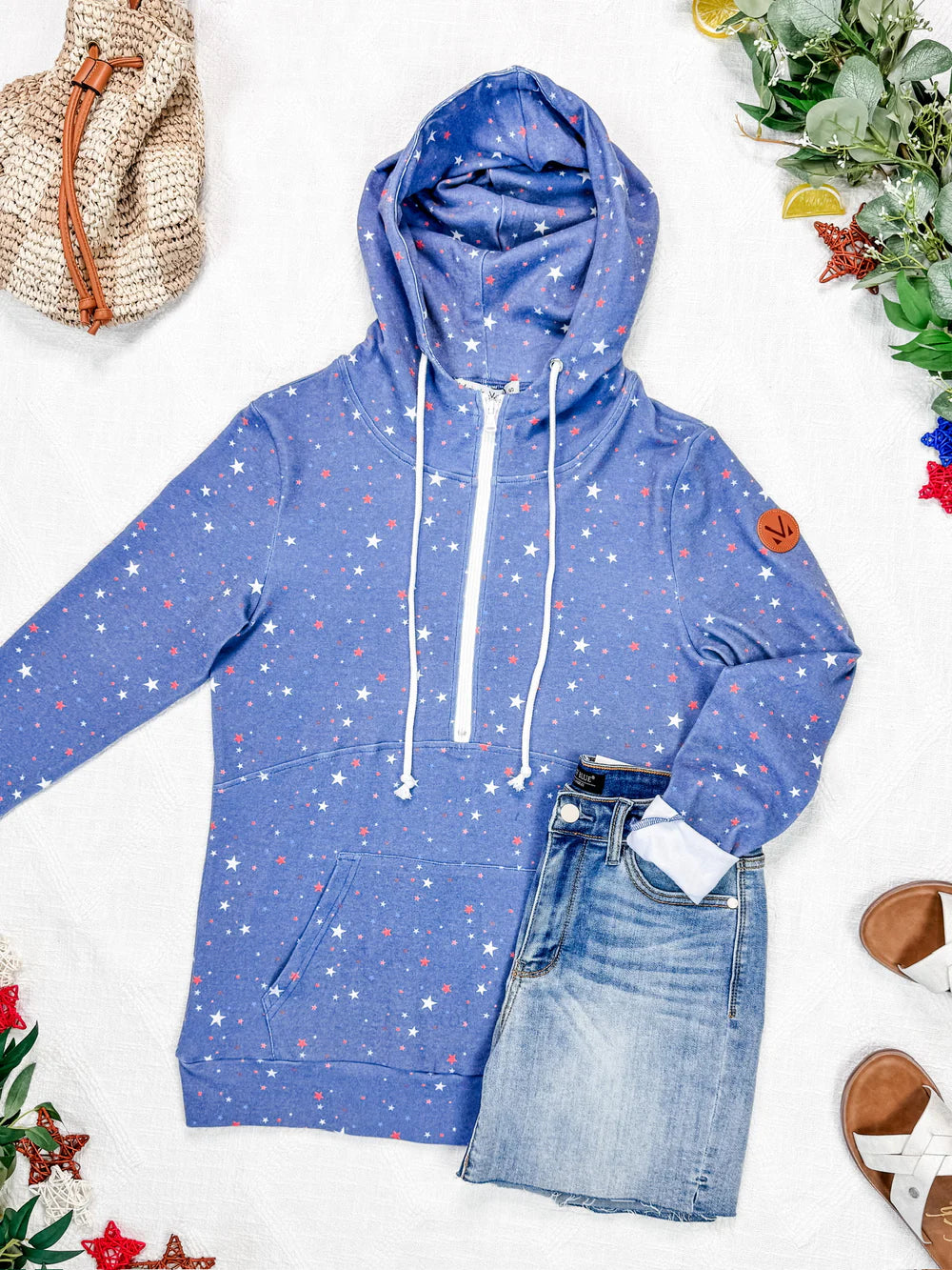 The Liberty Hoodie : Faded Blue