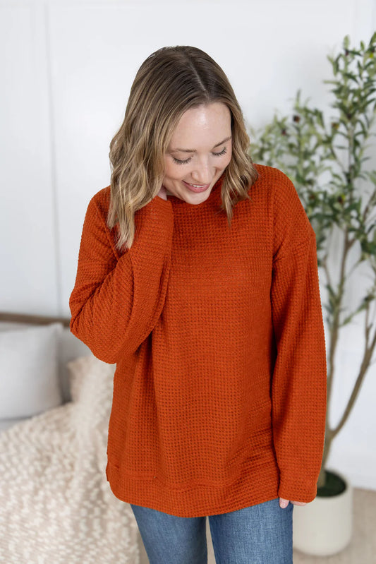 The Raelyn Top-Pumpkin