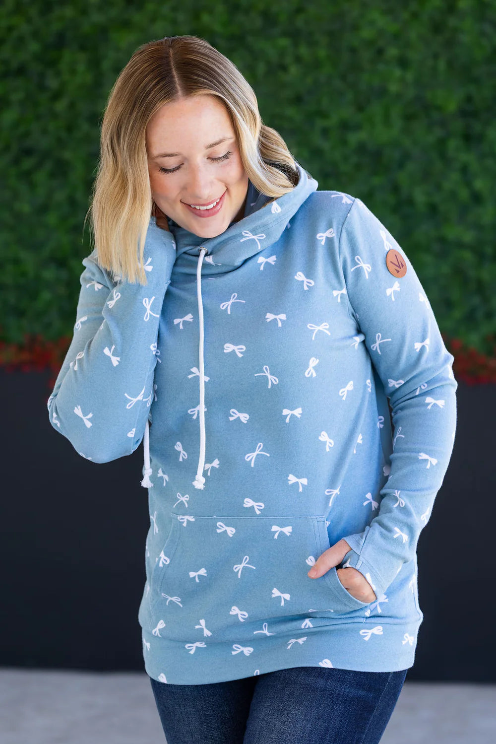 Ashley Hoodie Ribbons -Teal