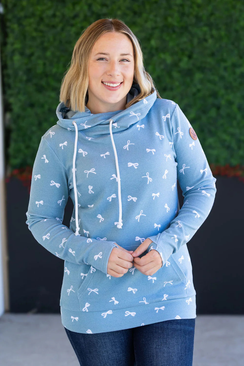 Ashley Hoodie Ribbons -Teal