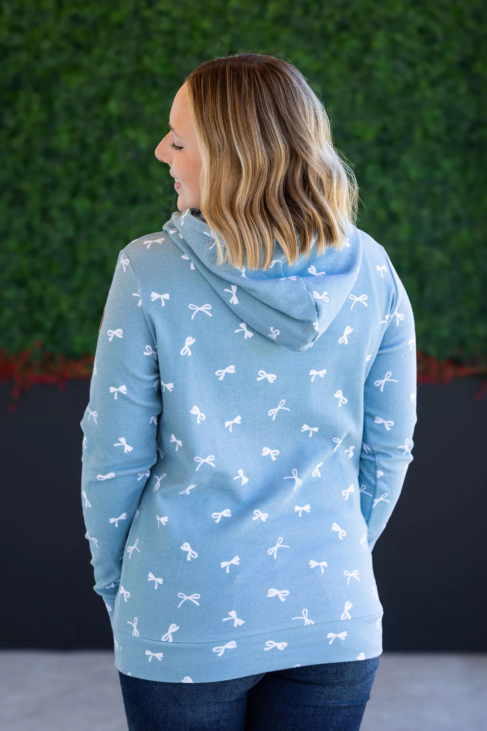 Ashley Hoodie Ribbons -Teal