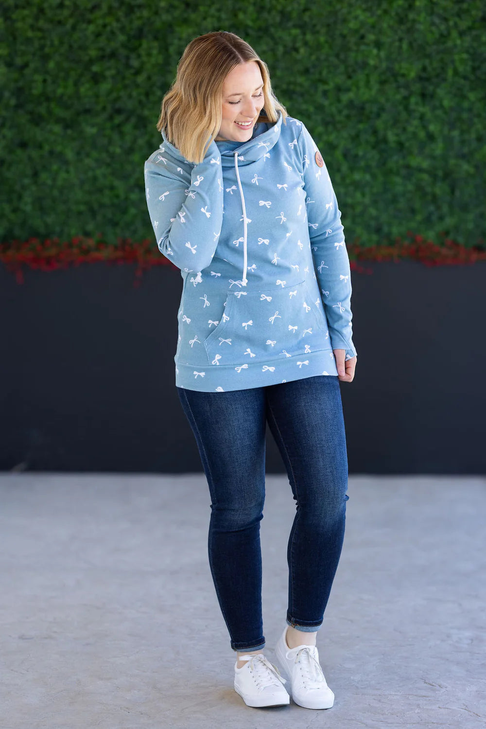 Ashley Hoodie Ribbons -Teal