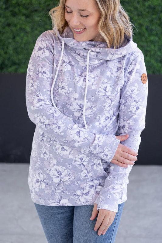 Ashley Hoodie Ribbons -Vintage Grey Floral