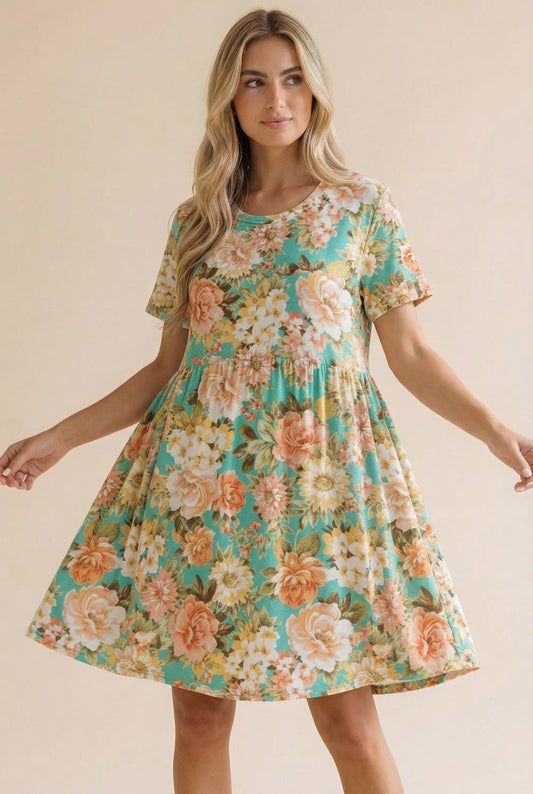 The Sophia Dress-Emerald