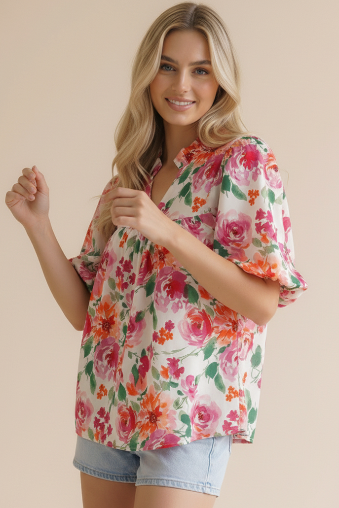 The Bethany Top-White