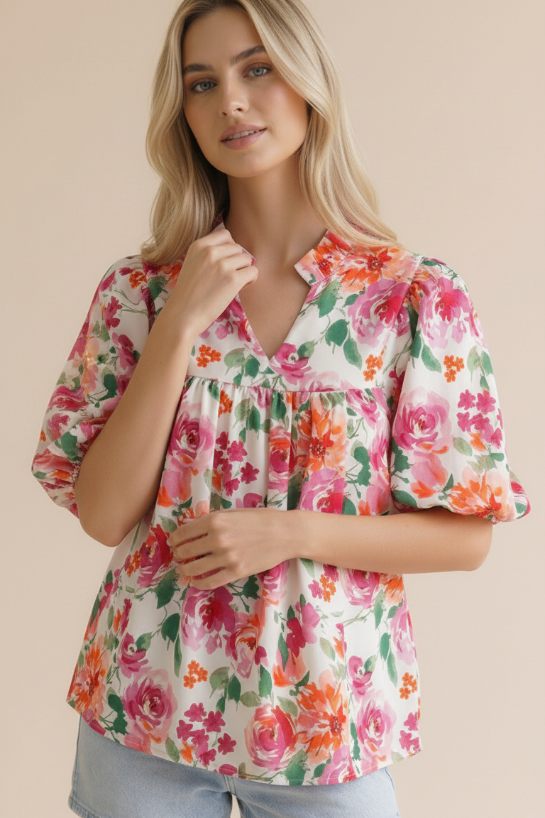 The Bethany Top-White