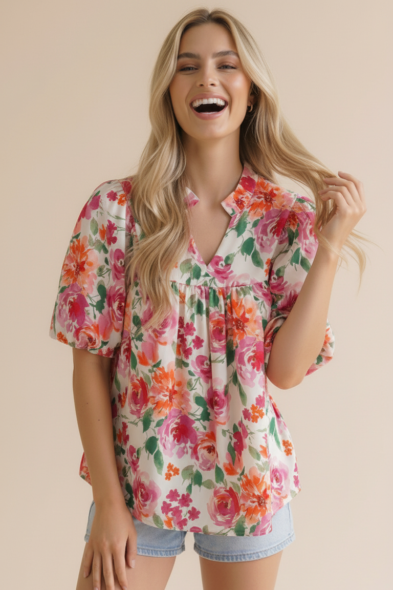 The Bethany Top-White