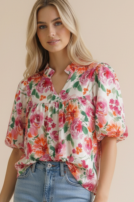 The Bethany Top-White