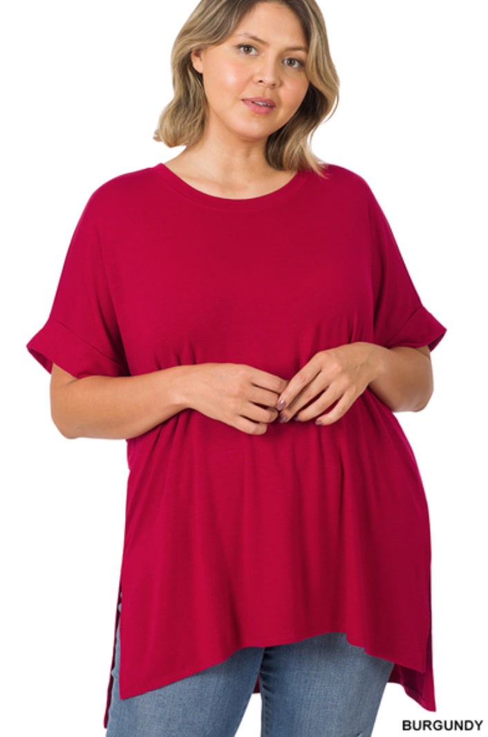 The Martha Shirt- Burgundy