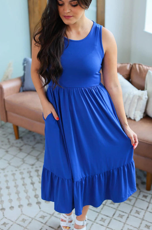 The Yarrow Dress - blue