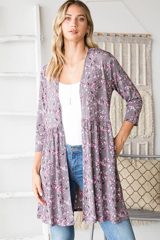 The Elizabeth Cardigan- Floral