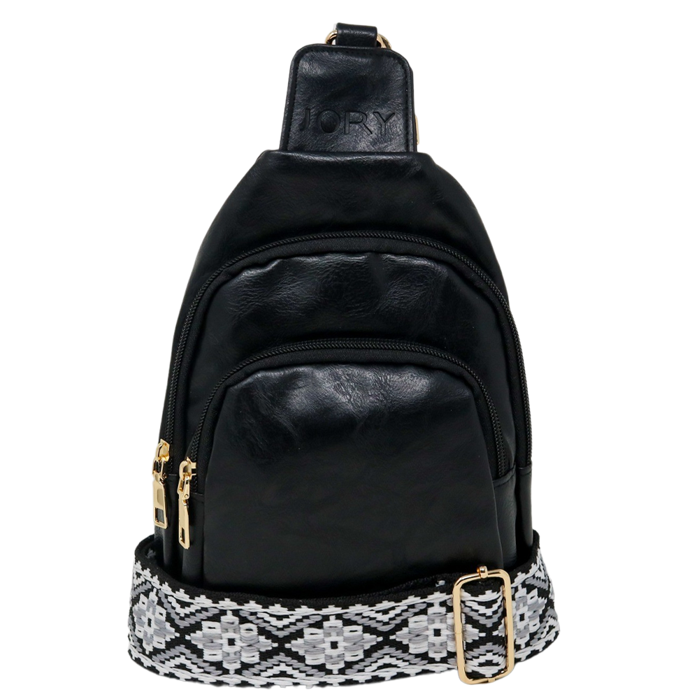 Rebeca Crossbody Sling Bag - Midnight Black