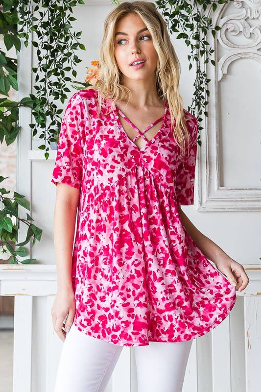 The Alyssa Top-Hot Pink