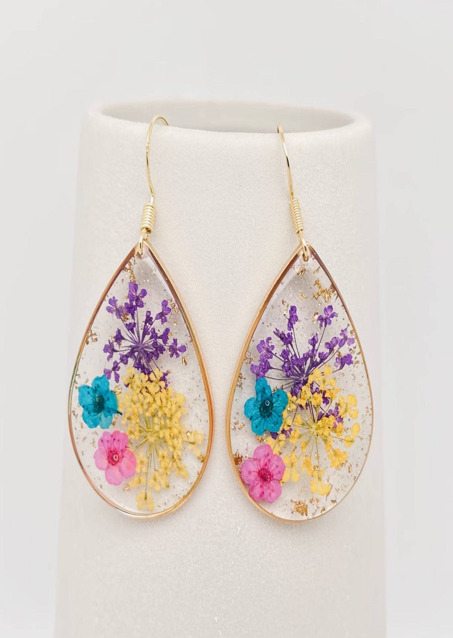 Natural Dried Flower Earrings